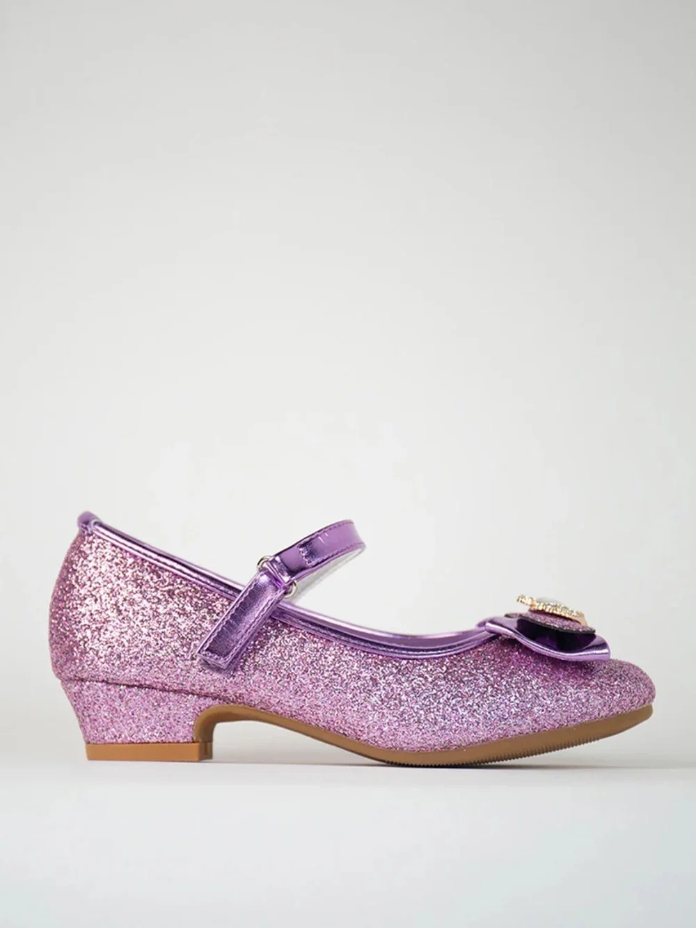 💜NWT STELLE GIRLS CROWN PURPLE GLITTER MARY JANE DRESS SHOE SIZE 9 TODDLER